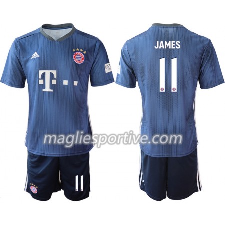 Completo Calcio Bayern Monaco JAMES 11 Bambino Divisa Terza 2018/2019